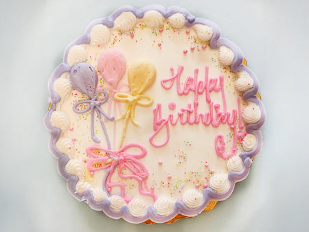 Pastel Balloons Cake