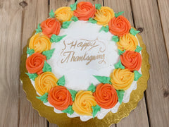 Happy Thanksgiving - Flowers Cake