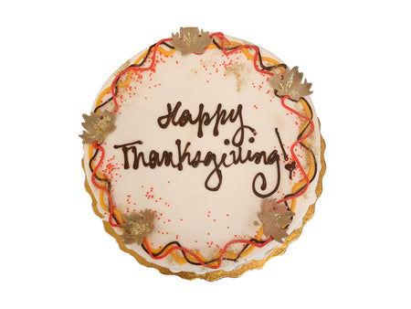 Happy Thanksgiving with leaves