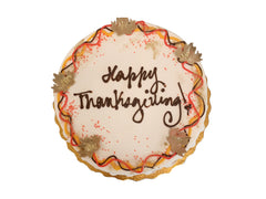Happy Thanksgiving with leaves
