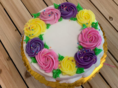 Colors Flowers Cake